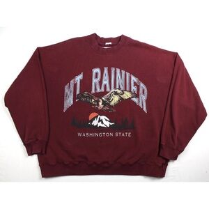 Abercrombie & Fitch Burgundy Mt Rainier Crewneck XL EUC